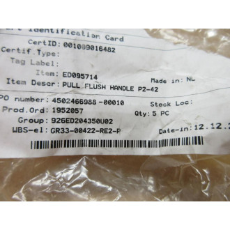 Southco P2-42 Flush Pull Handle P242 (Pack of 6) - New No Box