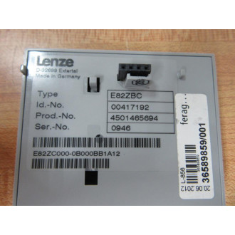 Lenze E82ZC000-0B000BB1A12 Operator Keypad E82ZC0000B000BB1A12 - New No Box