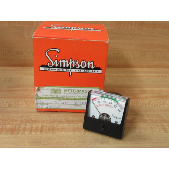 Simpson 1212 Panel Meter wo Hardware