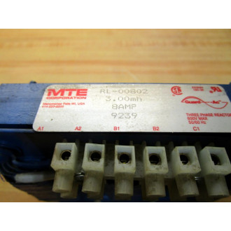 MTE RL-00802 Line Reactor RL00802 - Used