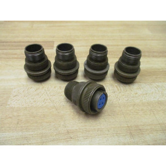 Amphenol MS3106A-14S-2S Circular Connector MS3106A14S2S (Pack of 5) - New No Box