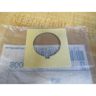 Allen Bradley 800H-W100E Legend Plate Run Emerg. Stop