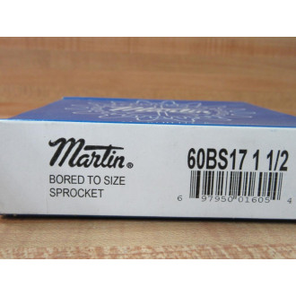 Martin 60BS17 1 12 Bored To Size Sprocket 60BS17112