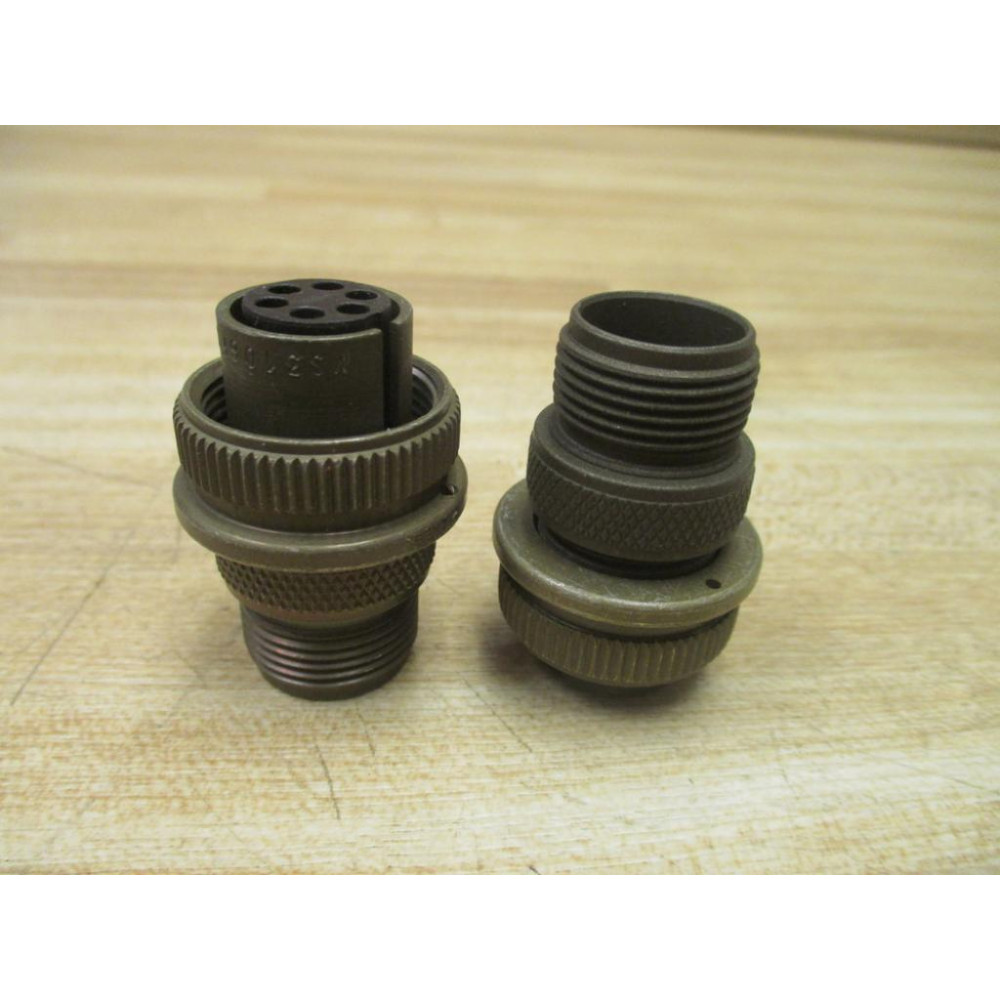 Amphenol MS3106F14S-6S Connector MS3106F14S6S (Pack of 2) - New No Box Amphenol MS3106F14S-6S Connector MS3106F14S6S (Pack of 2) - New No Box