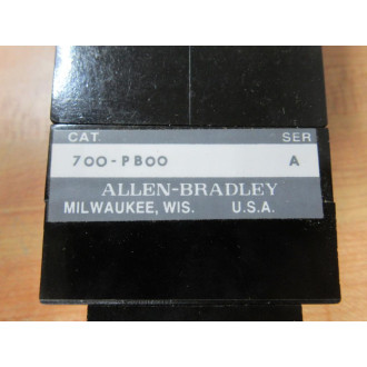 Allen Bradley 700-P000A1 Relay 700P000A1 Series A w700-PBOO - Used