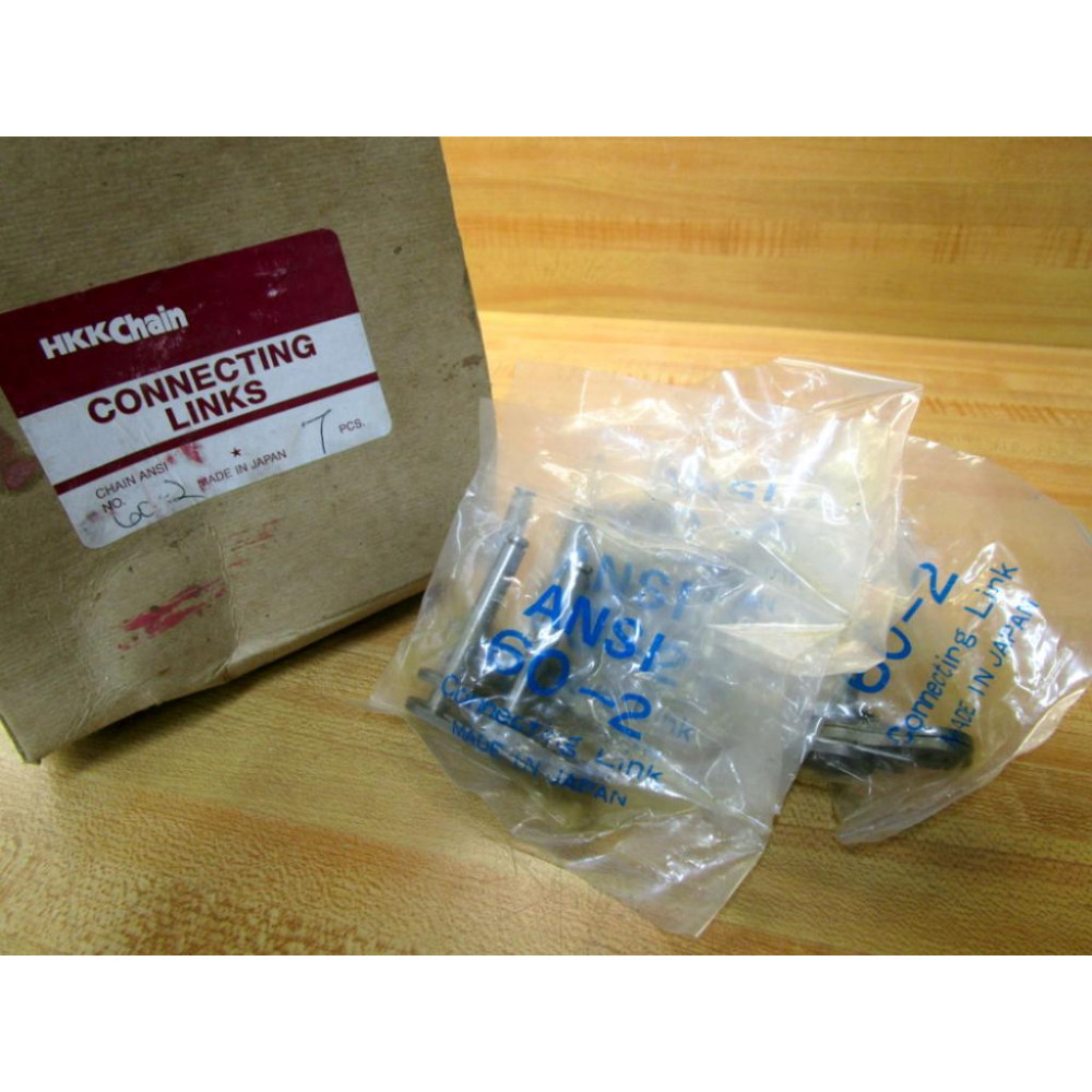HKK Chain 60-2 Chain Links ANSI 60-2 Connecting Links (Pack of 7)