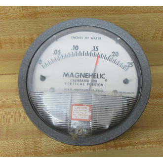 Dwyer 2000-00 Differential Pressure Gage 200000 1 Indicator - Used