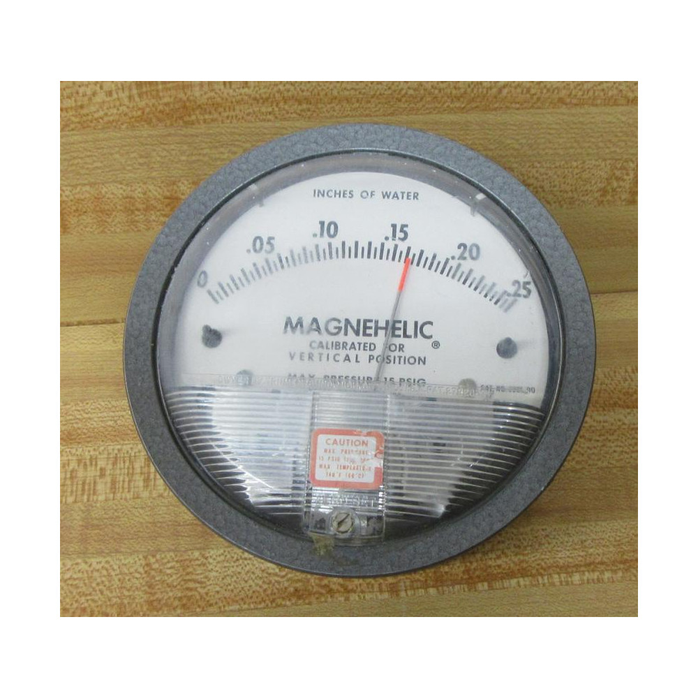 Dwyer 2000-00 Differential Pressure Gage 200000 1 Indicator - Used