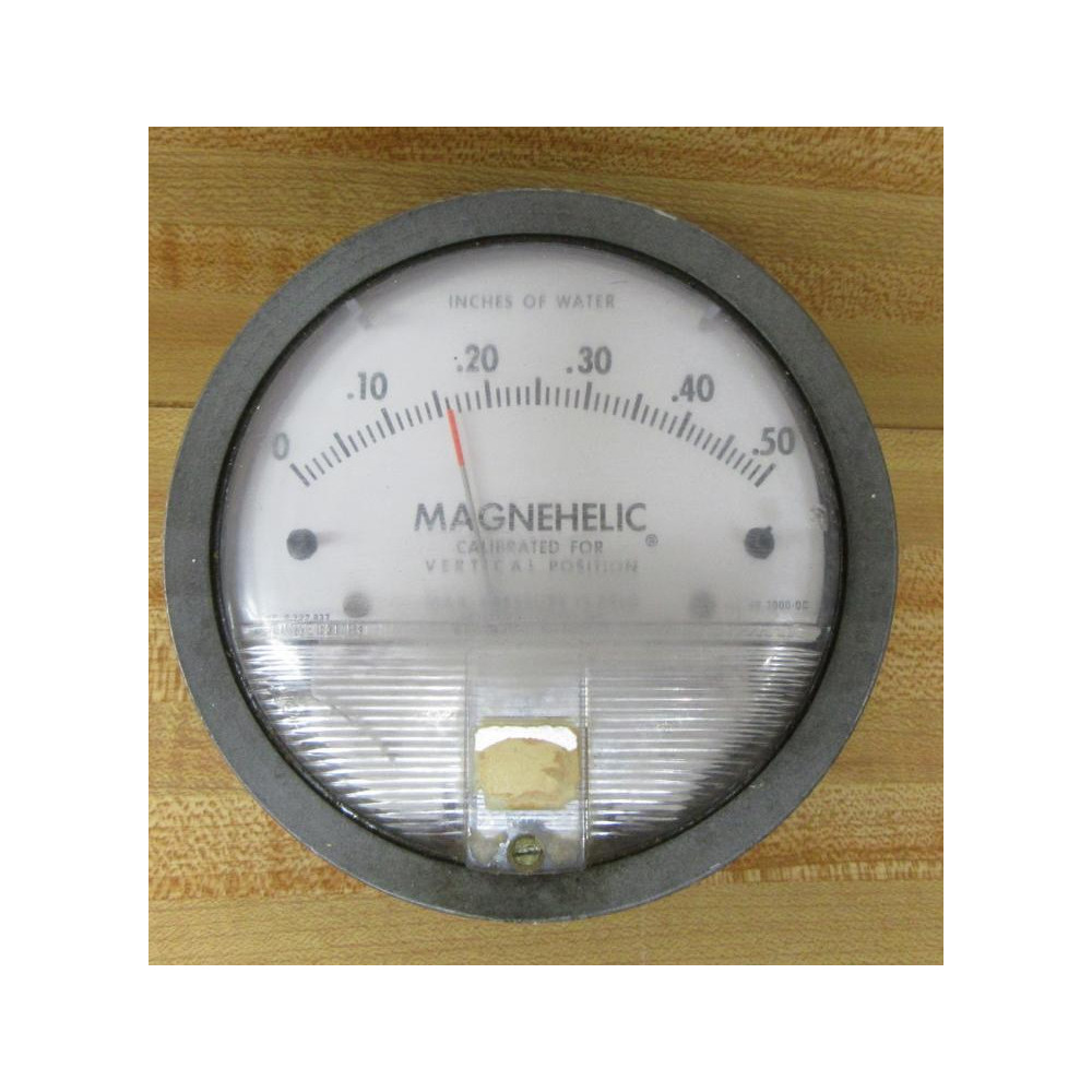 Dwyer 2000-0 C Differential Pressure Gage 20000C - Used Dwyer 2000-0 C Differential Pressure Gage 20000C - Used