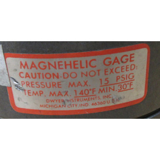 Magnehelic 2000-00C Pressure Gauge 200000C WO Hose - Used