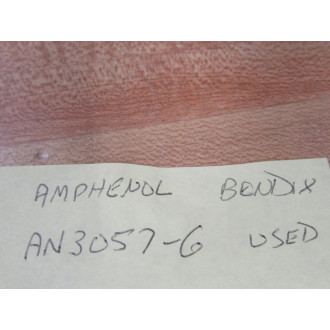 Amphenol AN3057-6 Bendix Cable Clamp Connector AN30576 (Pack of 7) - Used