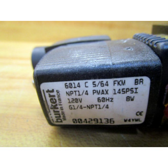 Burkert 00429136 Solenoid Valve 6014 C 564 FKM BR - New No Box