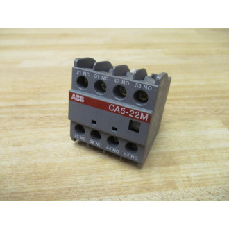 ABB CA5-22M Auxiliary Contact Block CA522M - New No Box