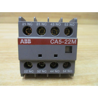 ABB CA5-22M Auxiliary Contact Block CA522M - New No Box