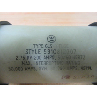 Westinghouse 591C812G07 Fuse CLS-1 - New No Box