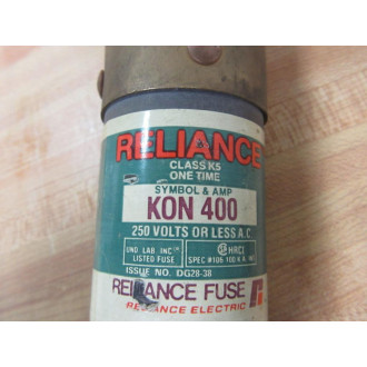 Reliance KON 400 One Time Fuse KON400 - Used
