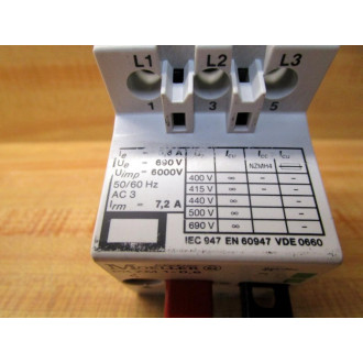 Moeller PKZM 1-0,6 Overload Module PKZM106 690 V - Used