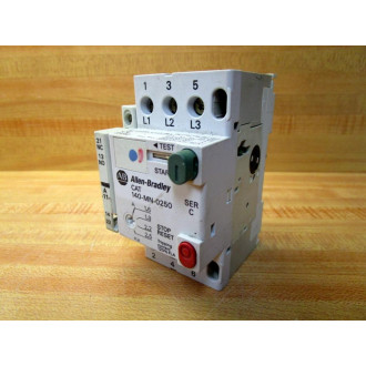 Allen Bradley 140-MN-0250 Starter 140MN0250 Ser C,W 140-A11 - Used