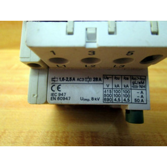 Allen Bradley 140-MN-0250 Starter 140MN0250 Ser C,W 140-A11 - Used