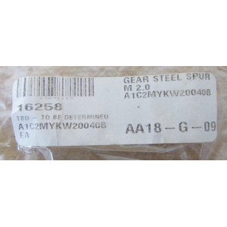 Sterling Instrument Stock Drive Products A1C2MYKW20040B Spur Gear