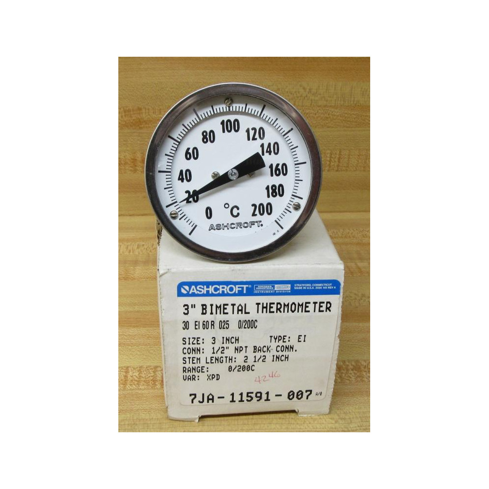 Ashcroft 30EI60R025-XPD Bimetal Thermometer 30EI60R025XPD