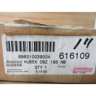 Rexnord 616109 Disc Coupling Hub HUBEX DBZ 163 NB - Used