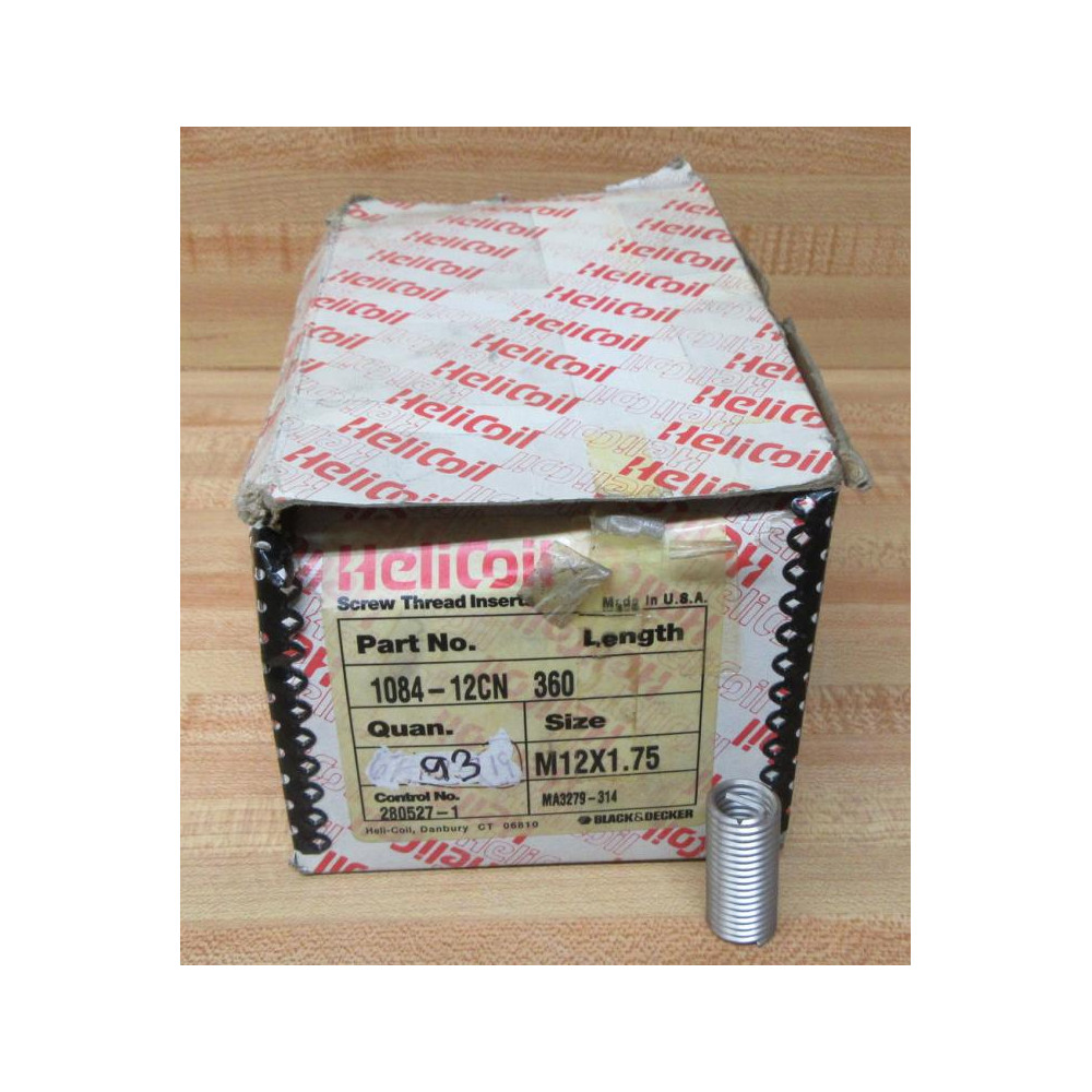 HeliCoil 1084-12CN 360 Coil Insert 108412CN360 (Pack of 93)