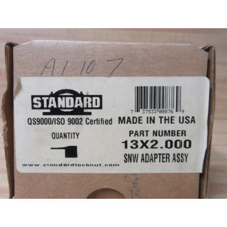 Standard 13X2.000 SNW Adapter Assy 13X2000