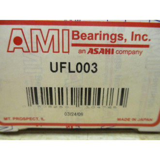 AMI UFL003 Flange-Mount Ball Bearing