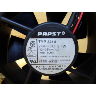 Papst 3414 Axial Fan TYP 3414 (Pack of 2) - Used