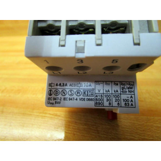 Sprecher + Schuh KTA3-25-6.3 Motor Starter KTA32563 WKT3-25-PE2-10 - Used