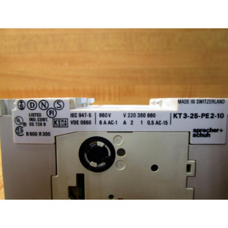 Sprecher + Schuh KTA3-25-1A Motor Starter Protector KTA3251A QF2 - Used