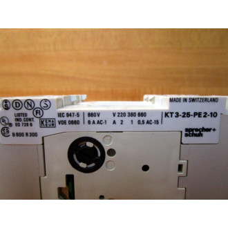 Sprecher + Schuh KTA3-25-1.6A Motor Starter Protector KTA32516A QF4 - Used