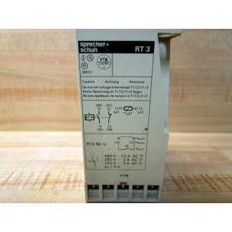 Sprecher + Schuh RT 3-A Thermistor Protection Relay RT3A - Used