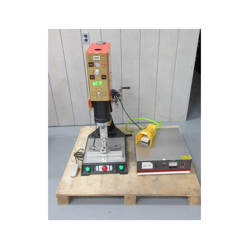 Robot Digg QJ-1526A Ultrasonic Bonding Welding Machine W 2 Foot Pedals - Used