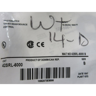 Allen Bradley 42SRL-6000 Photoswitch 42SRL6000