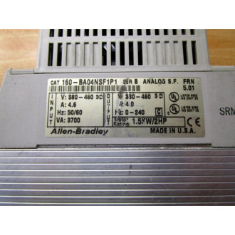 Allen Bradley 160-BA04NSF1P1 Variable Speed Drive 160BA04NSF1P1 - Used