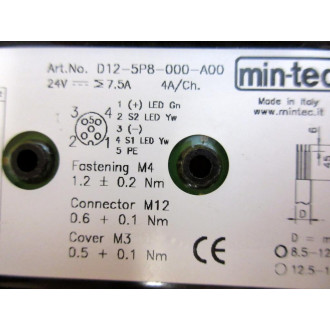 Min-Tec D12-5P8-000-A00 Distribution Box D125P8000A00 - New No Box