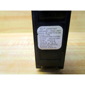 Crouse - Hinds LM-0493 Circuit Breaker MP-130 - Used