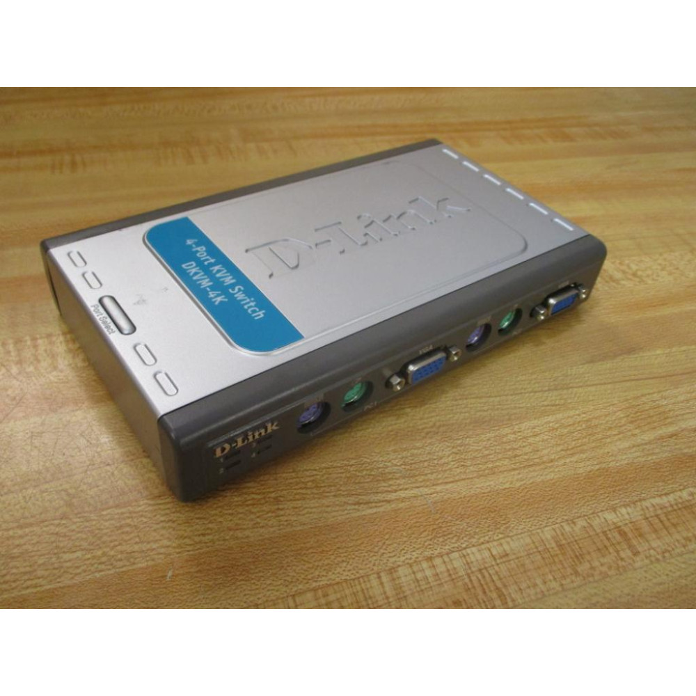 D-Link BDKVM4K 4-Port KVM Switch DKVM-4K - Used