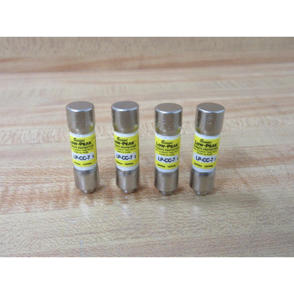 Bussmann LP-CC-7 Cooper Low-Peak Fuse LPCC7 (Pack of 4) - New No Box