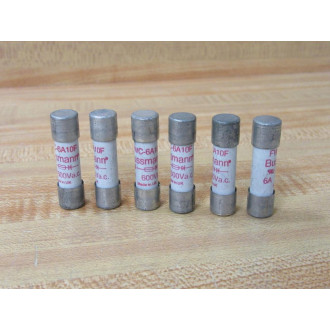 Bussmann FWC-6A10F Fuse FWC6A10F (Pack of 6) - New No Box