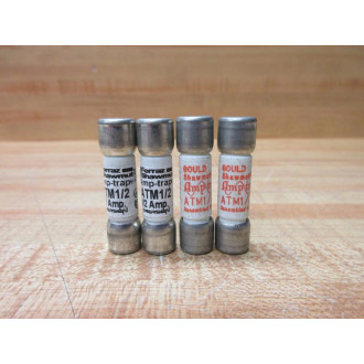 Gould Shawmut Ferraz Mersen ATM12 Fuse Cross ref 4ZCG9 (Pack of 4) - New No Box