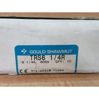 Gould Shawmut Ferraz Mersen TRS6-14R Fuse Cross Ref 4YZK6 (Pack of 10)