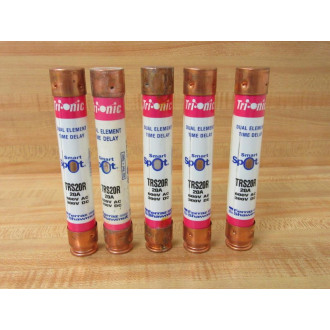 Gould Shawmut TRS20R Fuse Cross Ref 4YZL5 Smart Spot (Pack of 5) - Used