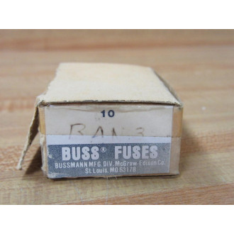 Buss BAN-3 Bussmann Fuse Cross Ref 1CR87 (Pack of 10)