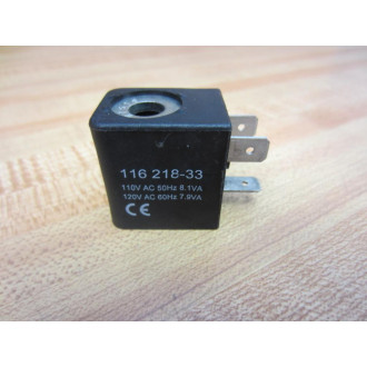 Ingersoll-Rand ARO 116218-33 Solenoid Coil 8-22-5 - New No Box
