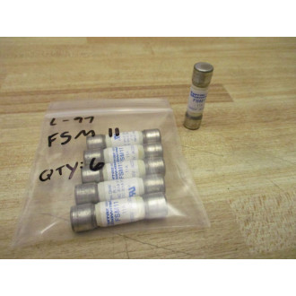 Ferraz  Shawmut FSM11 Fuse FSM11 (Pack of 6) - New No Box