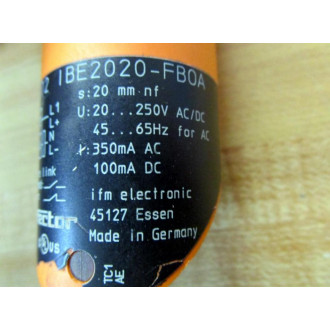 IFM Efector IB0072 Proximity Sensor IBE2020-FBOA - Used