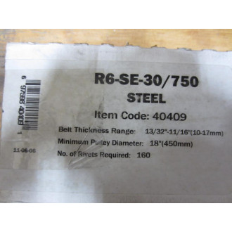 Flexco R6-SE-30750 Fastener R6SE30750